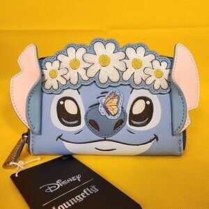 Loungefly Disney Lilo & Stitch Springtime Cosplay Daisy Crown Butterfly Wallet